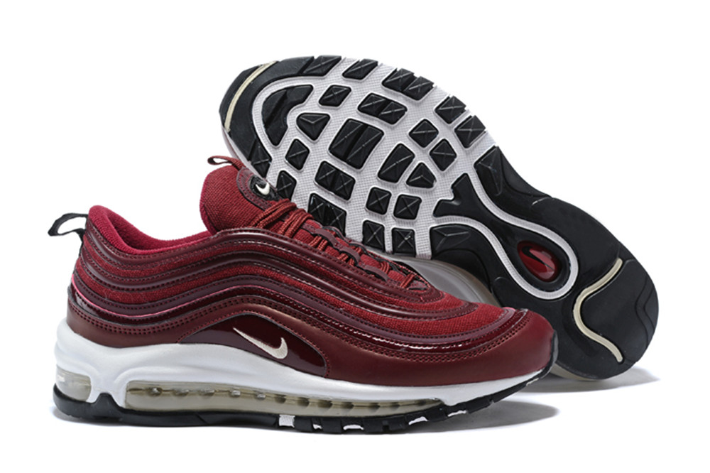 NIKE W AIR MAX 97 Bullet Wine Red Shoes - Click Image to Close
